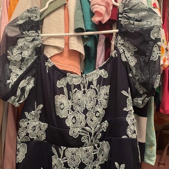Altard State Blue Embroidered Dress Size L - Picture 2 of 3